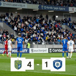 Narva U21 4-1 Parnu JK Vaprus U21: Màn phục hận thuyết phục trên sân nhà ở vòng 20 Esiliiga B