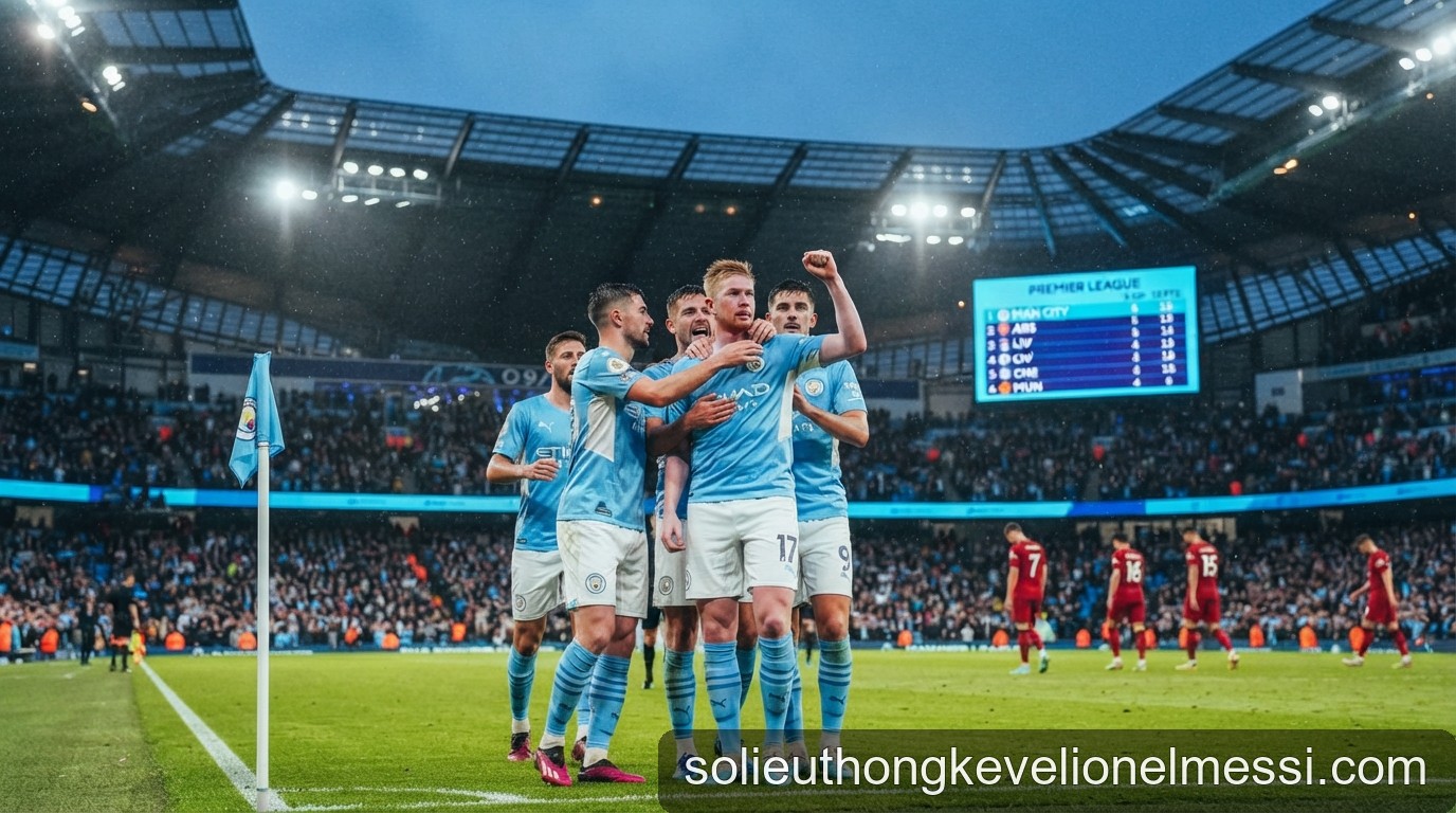 Premier League 2026/27: Man City dẫn đầu bảng xếp hạng, liệu có quá sớm để khẳng định ngôi vương?